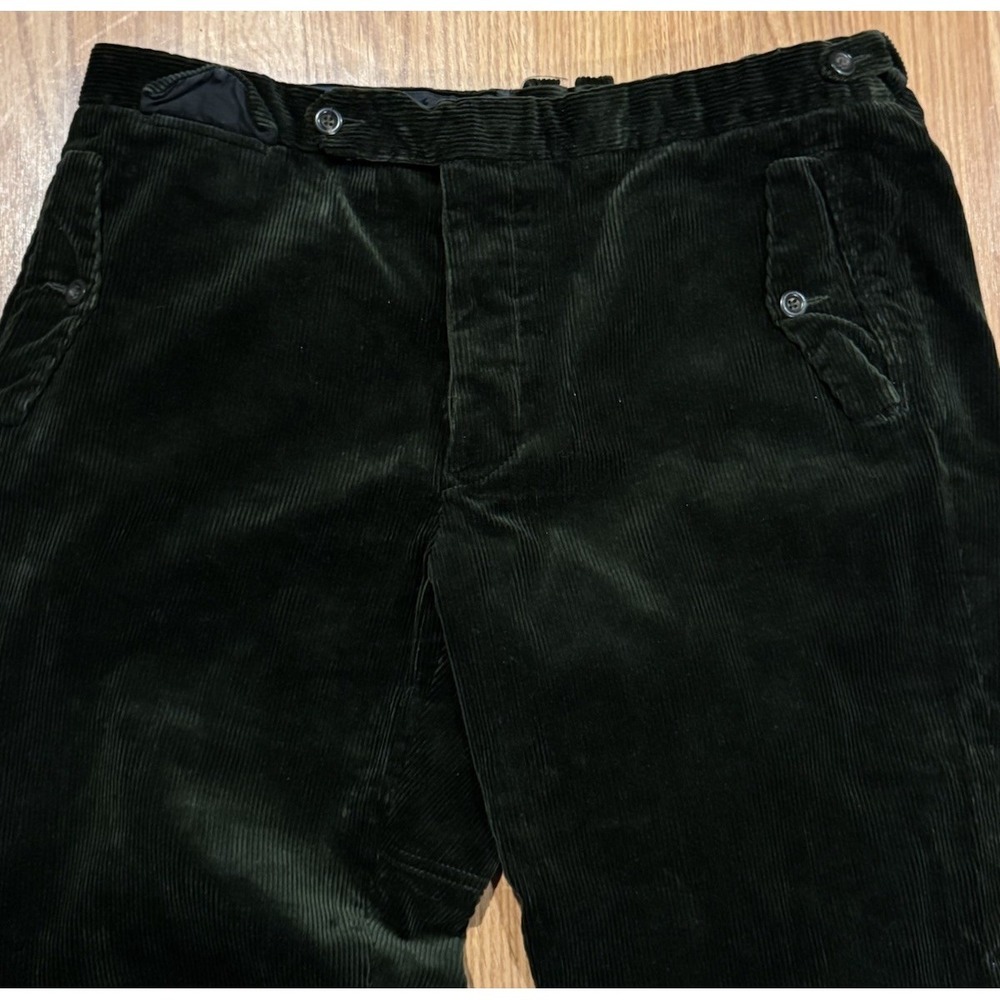 Vintage Polo Ralph Lauren Green Corduroy Hunting Pants 38 Sportsman Italy RRL - Picture 3 of 7